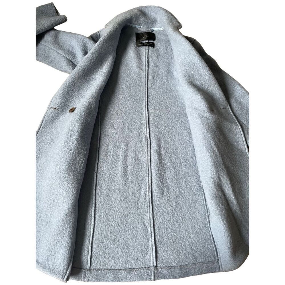 J Crew Coat Daphne Topcoat in Boiled Wool Mountain‎ Blue size 4 6 - Picture 12 of 14